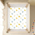 miaozhen 1 Pack 52x28 Cotton Baby Crib Sheets Ultra Soft Mallard Duck Offwhite Toddler Bed Cover for Nursery Decor cuna