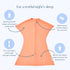 (4-8 SleepingBaby Bamboo Zipadee-Zip Transition Swaddle - EverSoft Starfish Design Breathable Wearable Blanket