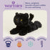 warmies Microwavable & Weighted Stuffed Animals, Black Cat - Heated Stuffed Animal Plushie for Warmth & Comfort - Cute