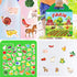 Reusable Sticker Book for Kids, Farm Stickers Educational Learning Toys for Toddler Girls Boys