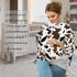 Sozzjile Brown Cow Print Western Baby Stuff Car Seat Covers Multi-Use Car Seat Canopy Carrier Cover, Breathable