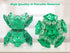 12 Set Magnetic Fidget Sphere - Pentagons Magnets Balls - Piece - Crystal Green - Magnet Fidgets Toy - Creativity