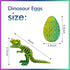 utosday 3D Easter Eggs Filled with Dinosaur Toys, Printed Animals Mystery Crystal Dragon Egg with Articulated