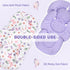 Pack Set Pea Pod of Baby Car Seat Head Support and Nursing Pillow Cover with Beautiful Buitterfly Patterns