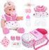 DONTNO 12 Inch Baby Doll with Bassinet Bed,Reborn Alive Doll Includes Clothes