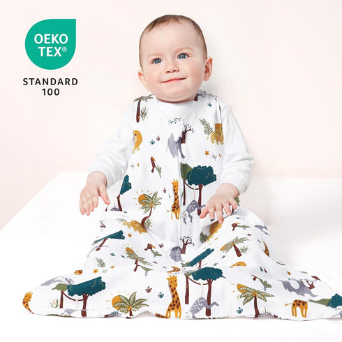 3 Pack 100% 12-18 2-Way david's kids Cotton Baby Sleep Sack Months, Soft Baby Wearable Blankets with Zipper, Comfy