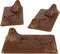 TimMee 3pc Volcanic Terrain Brown Plastic Playset Accessory, USA Made
