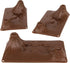 TimMee 3pc Volcanic Terrain Brown Plastic Playset Accessory, USA Made