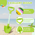 20 Summer Set 2 Pack Long Sand Beach Shovels for Kids Heavy Duty Plastic Sand Scoops Spades Toy Sandbox Garden Snow
