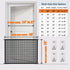 Dog Gate for Stairs, Indoor Dogs Screen Mesh Gate, 29 inches Tall, 30 inches Wide for Doorways & Stairways