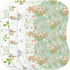JoyframeAI 5 Pack Sloth Baby Burp Cloths for Boys Girls, Soft Cotton Large