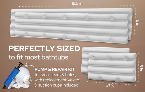 The Baysie, Co. Baysie Bathtub Safety Bumper for Baby, Toddler and Kid (Hook and Loop)