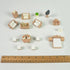 23 Pieces Dollhouse Mini Furniture Decoration Set, DIY Accessories for Baby Children Girls