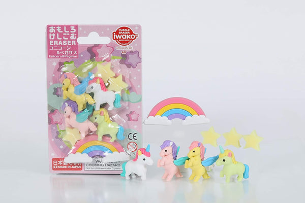 Iwako Unicorn & Pegasus Card Set