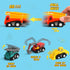 1-3 3-5 Fajiabao Construction Toy Cars for Toddlers Boy Toys Mini Pull Back Cars Small Truck Sensory Bin Bulk & Goodie