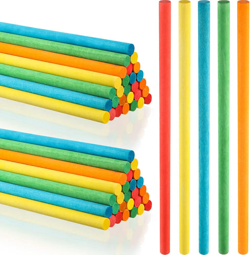 Yookeer 30 Pcs Rhythm Sticks for Kids, 5 Colors Wooden Lummi Music Toys for Classroom Play Learning