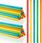 Yookeer 30 Pcs Rhythm Sticks for Kids, 5 Colors Wooden Lummi Music Toys for Classroom Play Learning