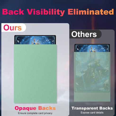 1200 Pack (12 Card Sleeves, Matte Dual Trading Card Sleeves with Opaque Back & Smooth Shuffle, Tear Resistant Card