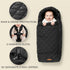 ZICOTO Cozy Warm and Winter Stroller Cover for Baby - Waterproof Bunting Bag with Soft Fleece Lining and Universal Fit
