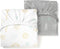 Luvberries Guava Lotus Travel Crib Sheets (Set of 2) 100% Organic Cotton Fitted