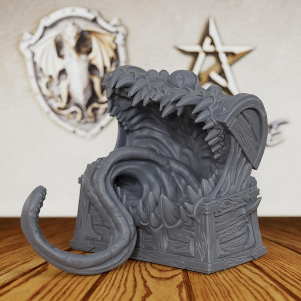 AUSPDICE Chest Mimic DND Miniatures, Paintable Miniatures for Board Games, Perfect for RPG Enthusiasts