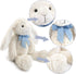 14" White Bunny Stuffed Animal for Kids, Huggable Rabbit Plush Toy with Bow for Boys and Girls, Great Gift