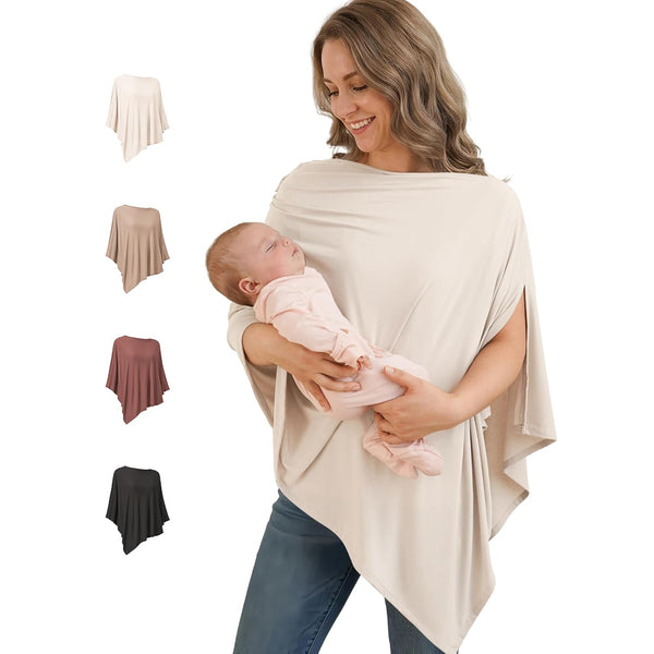 Konssy Nursing Cover for Breastfeeding, 360 Full Privacy Breathable Breastfeeding Cover, Multi-use