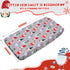 Cozy 52x28 inches Christmas Crib Sheets Boy, Baby Sheets Fitted Crib Christmas Sheets Breathable Fits Standard Size