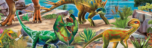 Ceaco 100 Piece Jigsaw Puzzle, Glow in The Dark, Dinoland