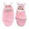 Winmany Baby Hooded Fleece Swaddle Blanket Newborn Fannel Cartoon Receiving Blanket Soft