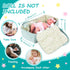 Set 7 Set, 16-18 Inch Rakki Dolli Doll Carrier Doll Carry Cot Carry Crib with Feeding Utensils Feeding & Changing
