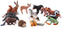 16PCS Forest Animals Baby Figures, Woodland Creatures Figurines, Miniature Toys Cake Toppers for Kids Birthday Gift