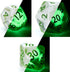 Gake Keeper Games & Dice: Firefly Dice - 7 Piece Resin Dice Set, Glow-in-The-Dark RPG Accessory