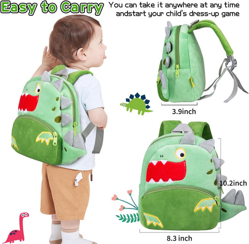 Set 12 Set 17-22 Inch Backpack PEDOLLTREE Reborn Baby Dolls Clothes Accessories Dinosaur Outfit Pcs for Reborn Doll