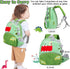 Set 12 Set 17-22 Inch Backpack PEDOLLTREE Reborn Baby Dolls Clothes Accessories Dinosaur Outfit Pcs for Reborn Doll