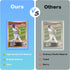 RIXUGIT 100ct 100pt 3"x4" Card Sleeves Hard Plastic - Trading Card Protector, Premium Card Sleeves, Clear Open-Top Card