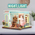 DIY Miniature House Kit, Tailor Shop Mini House Building Kit with Furniture & LED, Tiny House Model for Adults Teens