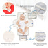 VEKELEE Red Portable Diaper Changing Pad for Baby, Waterproof & Foldable Changing Mat, Soft & Comfortable with Wipes