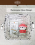 HUNRUNG Square Storage Bins - Nursery Hamper Canvas Laundry Basket, Foldable Waterproof Boxes for Toy Organizer