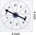Gejoy 5 Pack Transparent Spinners for Classroom, Clear Dry Erase Math Game with Rotating Arrow