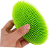 ibasenice Silicone Bath Scrubber and Hair Comb for Newborns Soft Bristles Scalp for Gentle Cleaning Ergonomic Handle