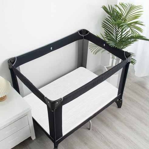 Luv4babe Pack 38" 26" Waterproof and Play Mattress Topper Pad x Fits for Graco & Baby Trend &Pamo Babe, Baby Dual Sided