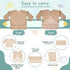 6 Pack 6-24 Jeyiour Long Sleeve Baby Bibs Mess Proof Bib Washable Feeding Bib Waterproof Smock Bib for Infant Toddler