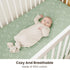 2 Pack, 52"x28" Konssy Muslin Crib Sheets for Boys, Soft Cotton Neutral Baby Sheets for Standard Crib Mattress (Dino
