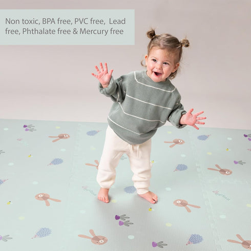 Tummy 72x48 Inches Taf Toys Baby Play Mat - Play Pen Time Mat & Crawling Mat Foam Play Mat for Baby with Interlocking
