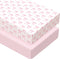 Peryiter 2 Pack Crib Sheets for Girls Boys Coquette Bed Sheet Set