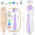 Baby Nail File Electric Baby Nail Care Set with LED Light, Baby