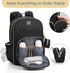 Backpack, MOMUVO Diaper Bag Quilted Baby Bag with Changing Pad & Stroller Straps & Pacifier Case, Large Travel Diaper