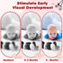 0-6 URMYWO Spiral Car Seat Toys for Babies Months, Black and White Baby Toys, High Contrast Baby Toys for Newborn