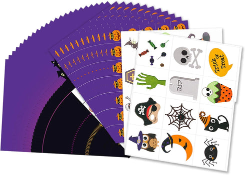 Funnlot Halloween Bingo Game for 24 Players - Party Games for Kids, School Classroom, Family Activities